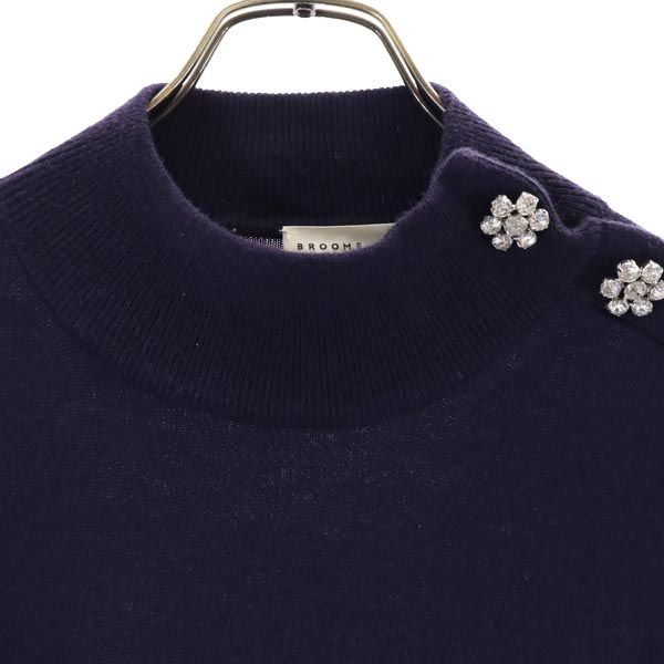 BROOME STREET kate spade ブルームストリート ケイトスペード 長袖 レイヤード セーター L ダークパープル ニット レディース