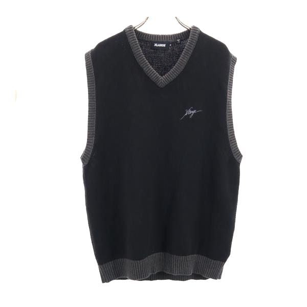 XLARGE エクストララージ ニットベスト M ブラック系 メンズ