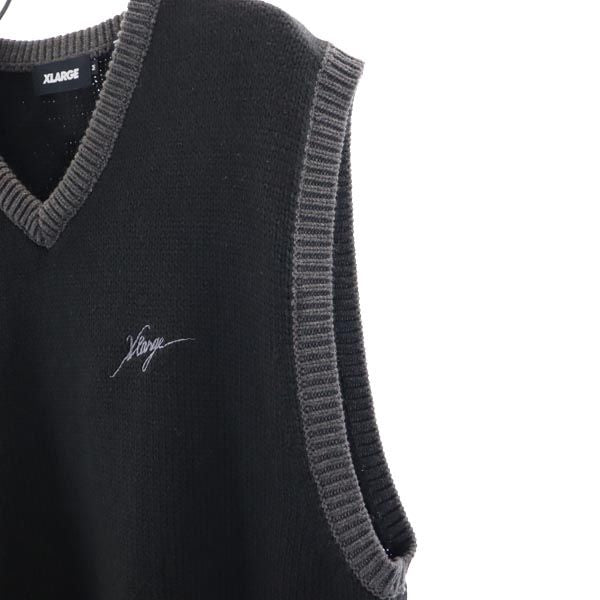 XLARGE エクストララージ ニットベスト M ブラック系 メンズ