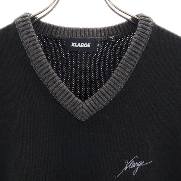 XLARGE エクストララージ ニットベスト M ブラック系 メンズ