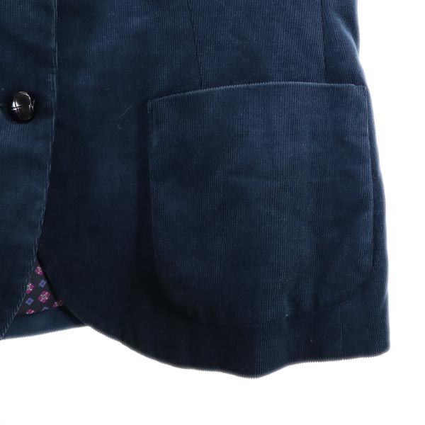 Aquascutum アクアスキュータム コーデュロイ テーラードジャケット ネイビー系 レディース