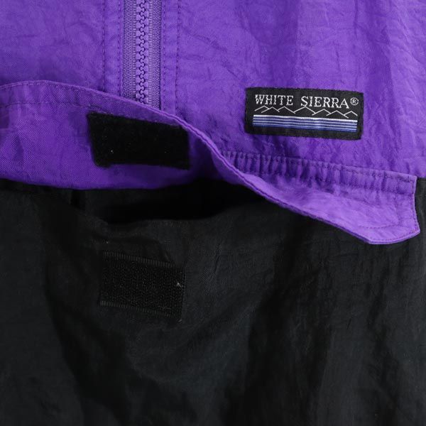 WHITE SIERRA ホワイトシエラ ハーフジップ ナイロンジャケット M パープル系 プルオーバー メンズ