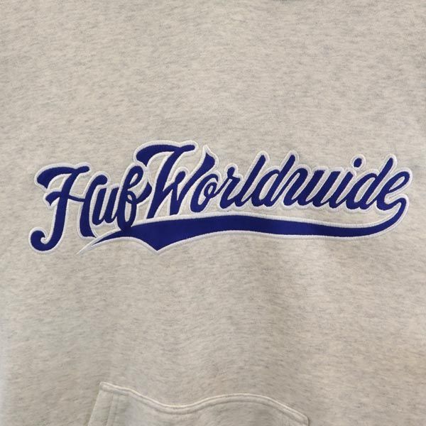 HUF ハフ 長袖 スウェットパーカー S グレー 裏起毛 メンズ