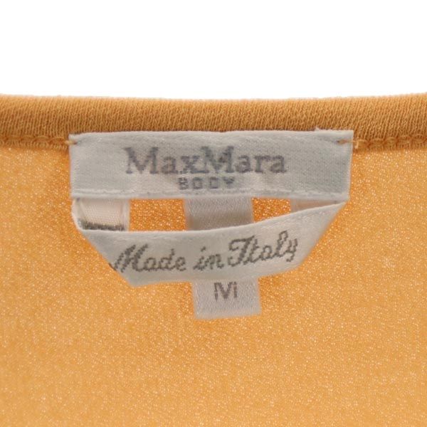 MAX MARA マックスマーラ イタリア製 7分袖 Tシャツ M オレンジ系 レディース