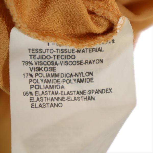 MAX MARA マックスマーラ イタリア製 7分袖 Tシャツ M オレンジ系 レディース