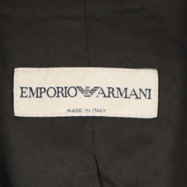 Emporio Armani エンポリオアルマーニ イタリア製 ウール テーラードジャケット 40 ブラウン レディース