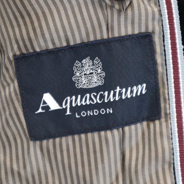 Aquascutum アクアスキュータム 日本製 コーデュロイジャケット 5F ブラック レディース