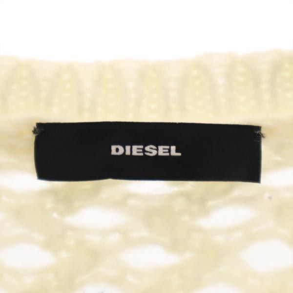 DIESEL ディーゼル 未使用 アルパカブレンド 長袖 ニット S ホワイト セーター レディース