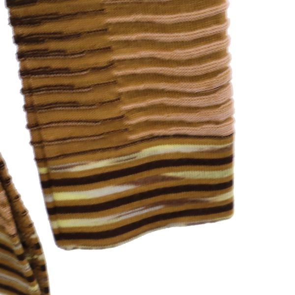 Missoni ミッソーニ イタリア製 ウールブレンド 総柄 長袖 ニット 42 ブラウン系 セーター レディース