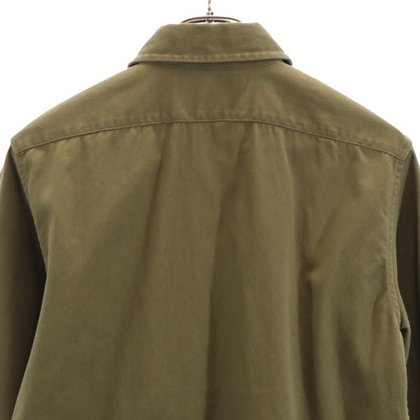 アスペジ 長袖 ミリタリーシャツ S カーキ ASPESI メンズ