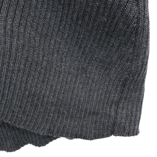 Aquascutum アクアスキュータム 日本製 シルクブレンド 長袖 ニット 6F グレー セーター レディース