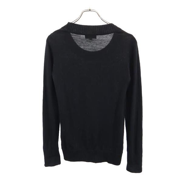 BURBERRY BLUE LABEL バーバリーブルーレーベル 三陽商会 ウール 長袖 ニット 38 ブラック セーター レディース