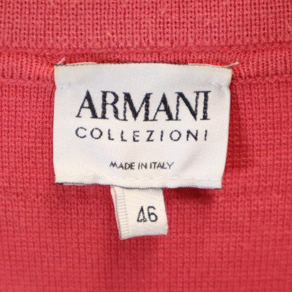 ARMANI COLLEZIONI アルマーニコレツィオー二 イタリア製 ジップジャケット 46 ピンク メンズ