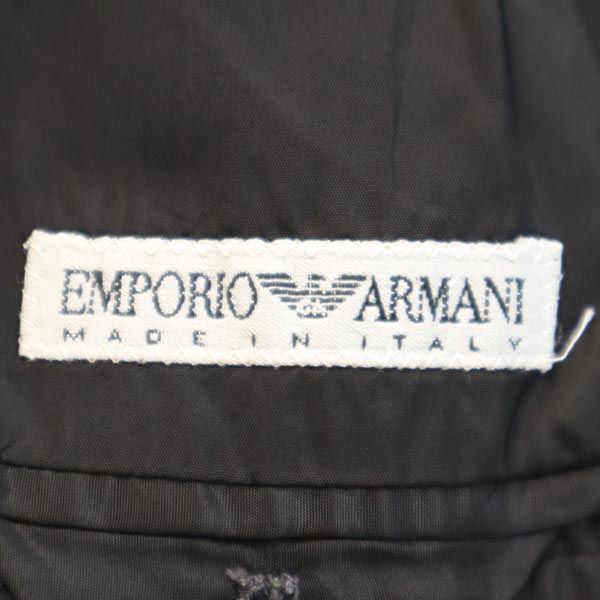 エンポリオアルマーニ イタリア製 ウール スーツ 上下 セットアップ 48／46 グレー系 Emporio Armani テーラードジャケット メンズ