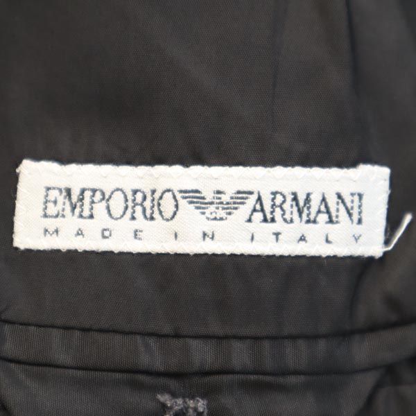 Emporio Armani エンポリオアルマーニ イタリア製 ウール スーツ 上下 セットアップ 48／46 グレー系 テーラードジャケット メンズ