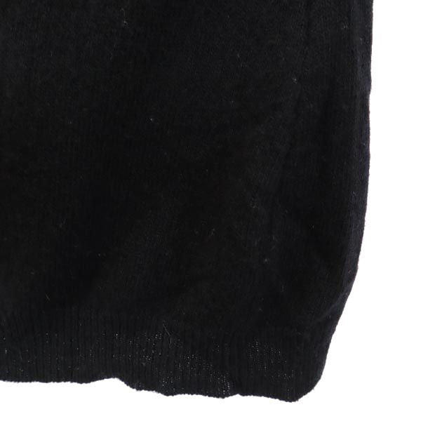 VALENTINO ヴァレンティノ イタリア製 カシミヤブレンド 長袖 ニット 44 ブラック系 ビーズ セーター レディース