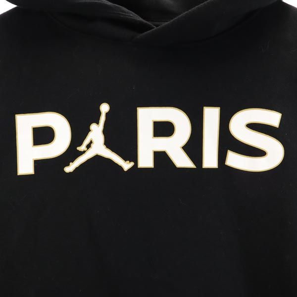 未使用 AIR JORDAN エアジョーダン 長袖 スウェットパーカー M ブラック 他 ジャンプマンロゴ 裏起毛 プルオーバー キッズ