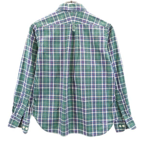 HAVERSACK ハバーザック チェック柄 長袖 シャツ S グリーン系 レディース