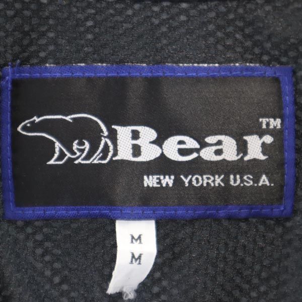 Bear ベアー 90s オールド バックプリント コーチジャケット M ブラック メンズ
