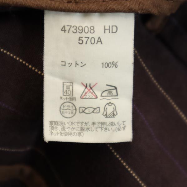 Paul Smith JEANS ポールスミスジーンズ ストライプ柄 テーラードジャケット L ブラウン メンズ