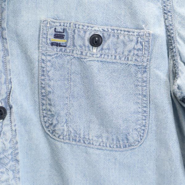 RALPH LAUREN SPORT ラルフローレンスポーツ 長袖 デニムシャツ 4 ブルー系 シャンブレー レディース