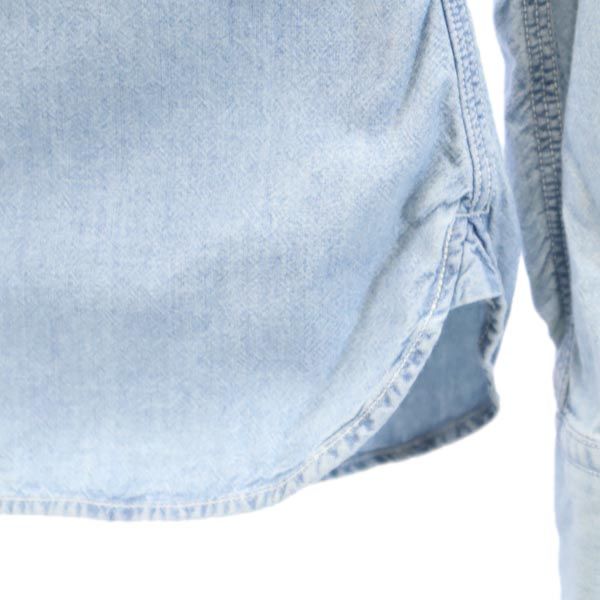 RALPH LAUREN SPORT ラルフローレンスポーツ 長袖 デニムシャツ 4 ブルー系 シャンブレー レディース