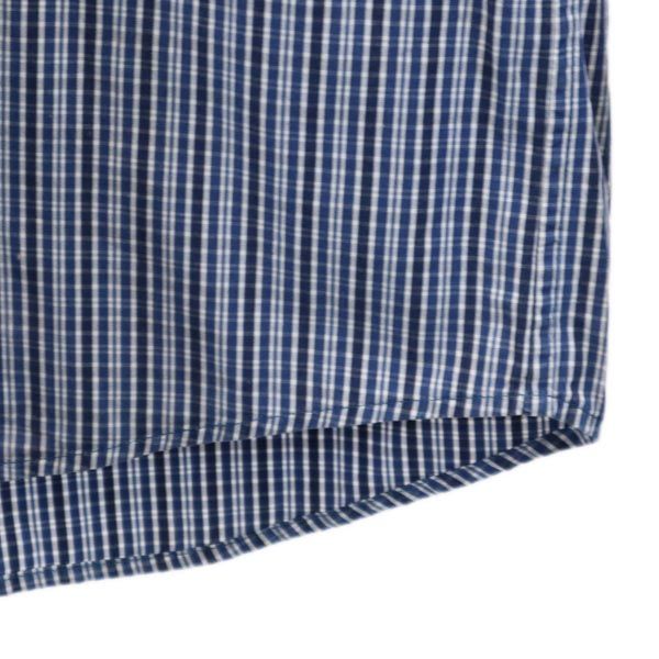 A.P.C. アーペーセー チェック柄 長袖 ボタンダウンシャツ XS ネイビー系 メンズ