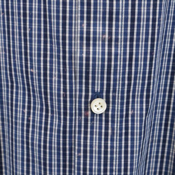 A.P.C. アーペーセー チェック柄 長袖 ボタンダウンシャツ XS ネイビー系 メンズ