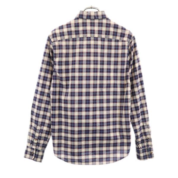 A.P.C. アーペーセー チェック柄 長袖 ボタンダウンシャツ S ネイビー 他 メンズ