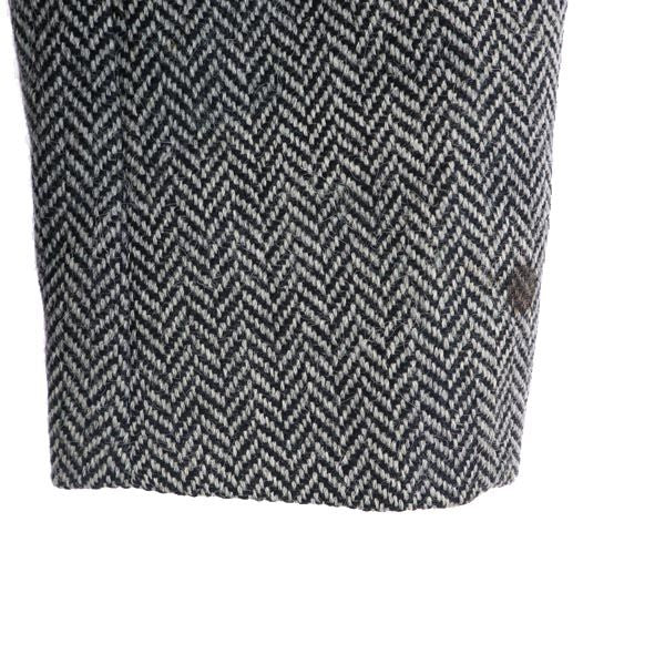 Aquascutum アクアスキュータム 日本製 ヘリンボーン柄 テーラードジャケット 96A6 グレー系 メンズ