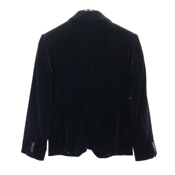 Paul Smith ポールスミス ベロア ベロア テーラードジャケット 40 ブラック レディース