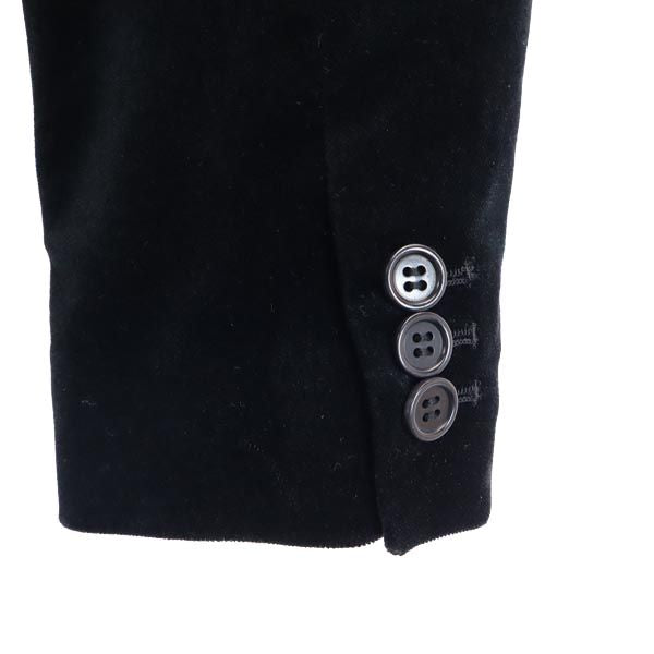 Paul Smith ポールスミス ベロア ベロア テーラードジャケット 40 ブラック レディース