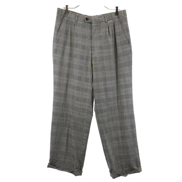 LANVIN ランバン ダブル スーツ 上下 セットアップ ST46-54 グレー系 メンズ