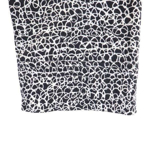 marimekko マリメッコ 総柄 7分袖 チュニック XS ブラック系 ワンピース カットソー レディース