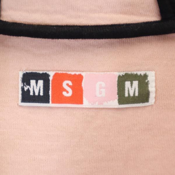 MSGM エムエスジーエム 長袖 ジップパーカー ピンク系 レディース