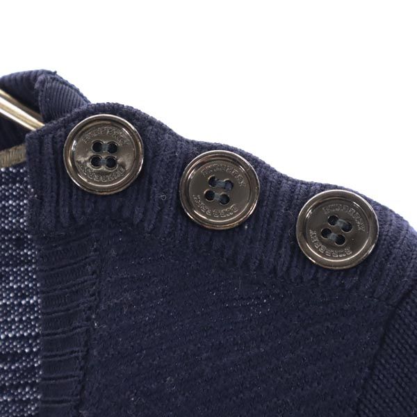 BURBERRY バーバリー 日本製 三陽商会 ウール 長袖 ニット ワンピース 1 グレー系 セーター レディース