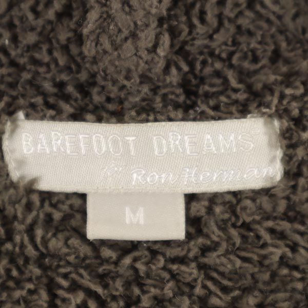 BAREFOOT DREAMS Ron Herman ベアフットドリームズ  ロンハーマン 長袖 もこもこ ジップパーカー M カーキ系 レディース