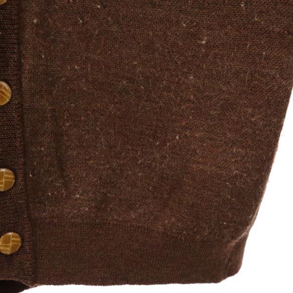 FACTOTUM ファクトタム 日本製 ウール 長袖 ニット カーディガン 48 ブラウン系 メンズ