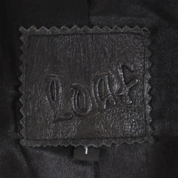 loaf ロフ ピッグスキン ショート丈 レザージャケット 1 ブラック レディース
