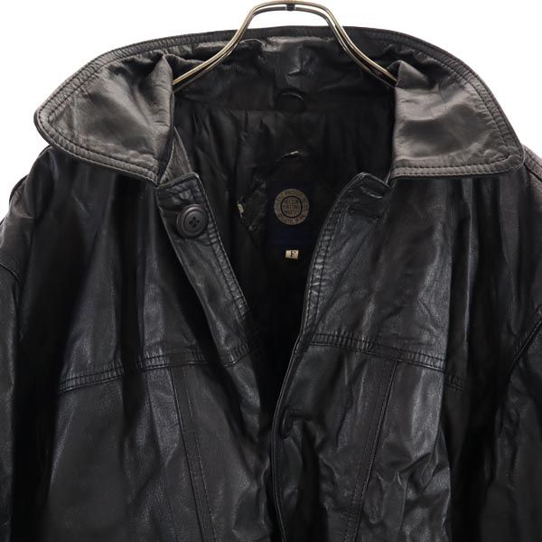 OLD オールド 90s 本革 レザージャケット F 黒 本皮 裏キルティング メンズ