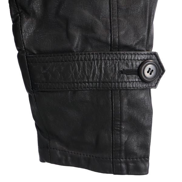 OLD オールド 90s 本革 レザージャケット F 黒 本皮 裏キルティング メンズ