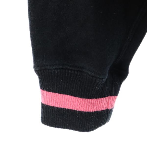 SOPHNET. ソフネット 日本製 ライン入 長袖 スウェットパーカー S 黒 裏起毛 メンズ