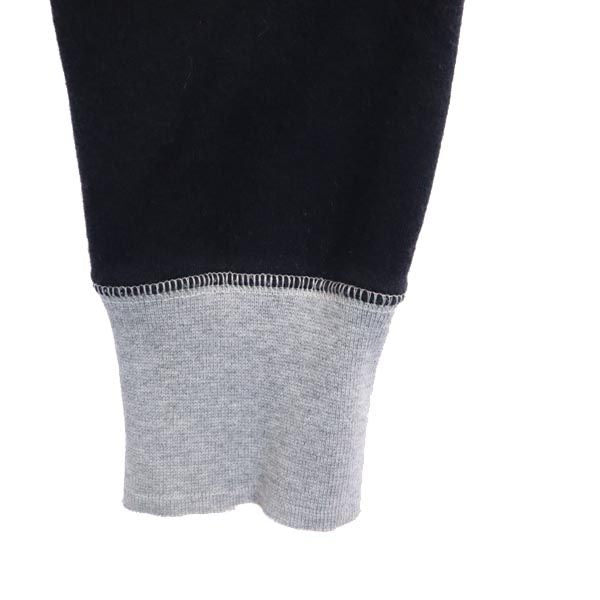 ARMANI JEANS アルマーニジーンズ 長袖 ジップパーカー I40 ブラック系 ロゴ レディース