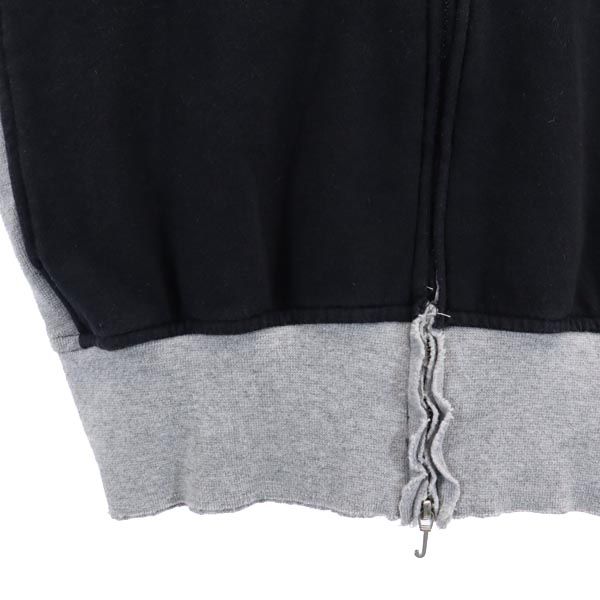 ARMANI JEANS アルマーニジーンズ 長袖 ジップパーカー I40 ブラック系 ロゴ レディース