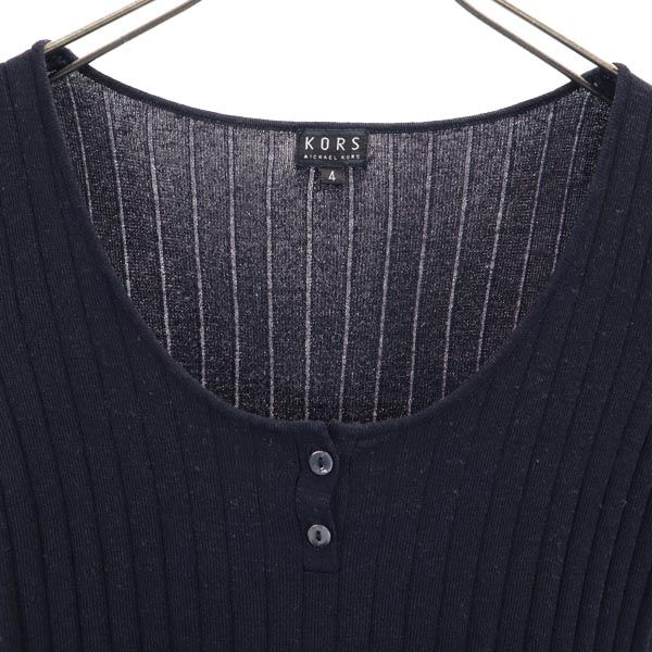 Michael Kors マイケルコース 半袖 カットソー 4 ブラック系 レディース