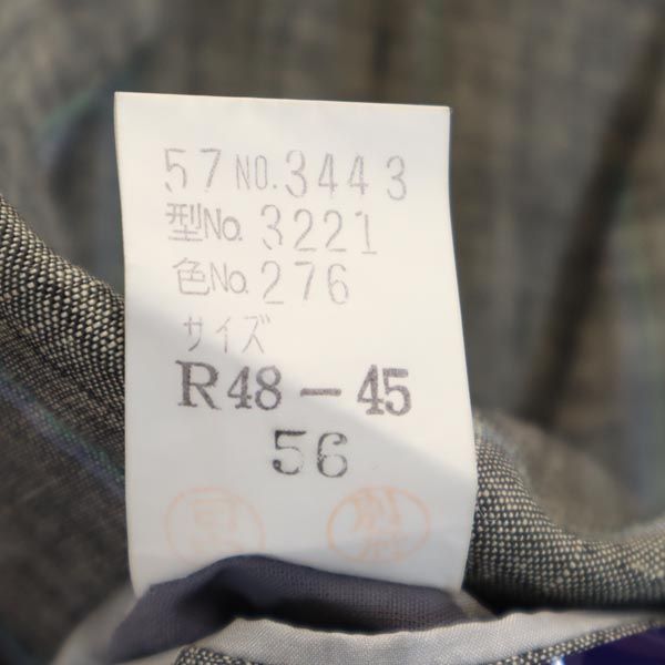 LANVIN ランバン リネン テーラードジャケット R48-45 グレー系 メンズ