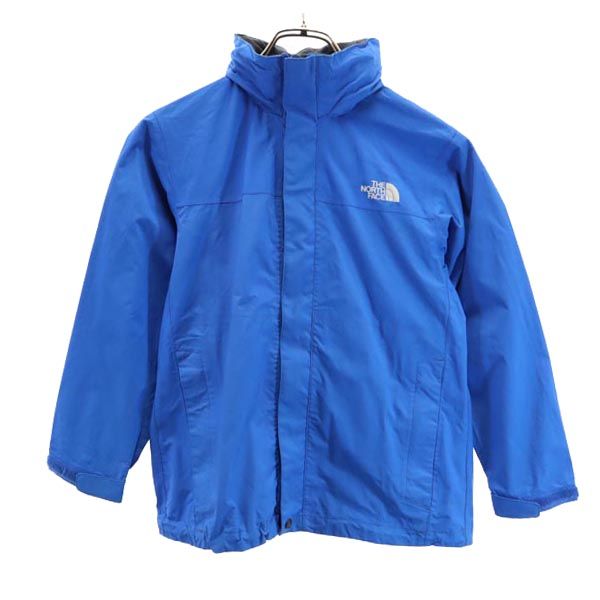 THE NORTH FACE ノースフェイス NPJ11600 アウトドア ナイロンジャケット 上下 セットアップ 130/140 ブルー系 収納ポーチ付き キッズ
