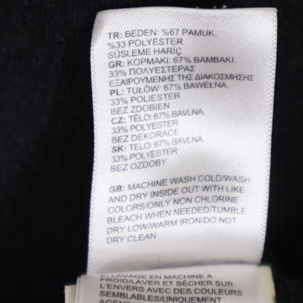 THE NORTH FACE ノースフェイス プリント 長袖 スウェット トレーナー M ブラック アウトドア メンズ