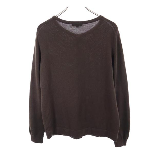 BURBERRY バーバリー 三陽商会 ウール 長袖 カーディガン 15BR ブラウン 裏起毛 レディース