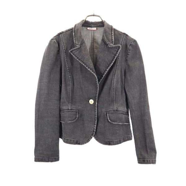 MAX&CO マックスアンドコー デニムジャケット 42 グレー系 Ｇジャン レディース